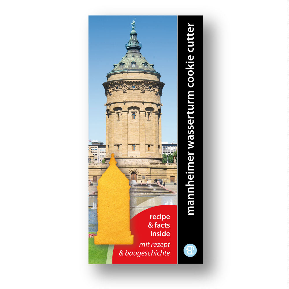 Mannheimer Wasserturm Rot Rückseite