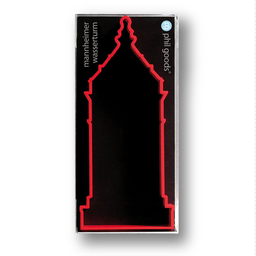 Mannheimer Wasserturm Rot Vorderseite