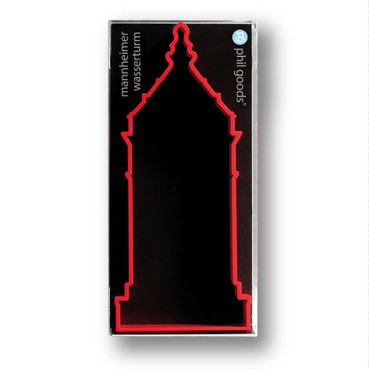 Mannheimer Wasserturm Rot Vorderseite