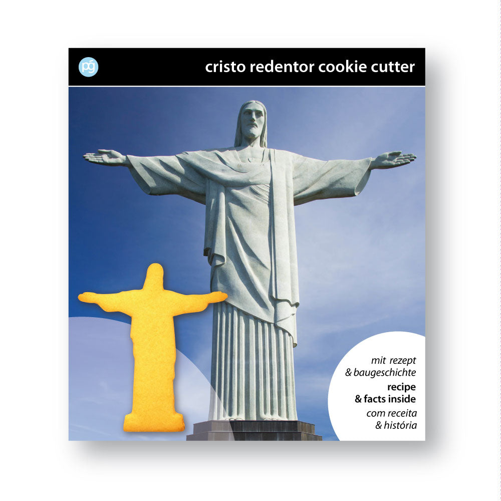 Jesus Christus Statue Rio Weiß Rückseite