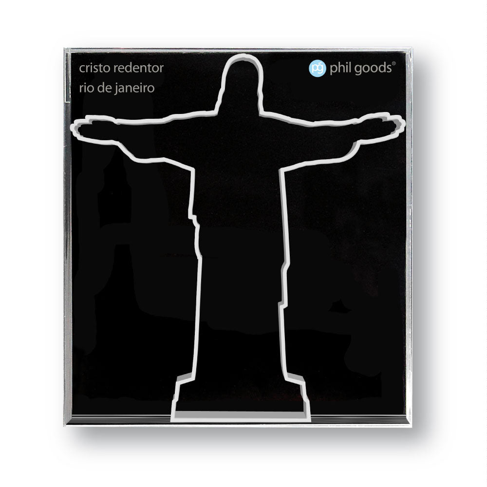 Jesus Christus Statue Rio Weiß Vorderseite